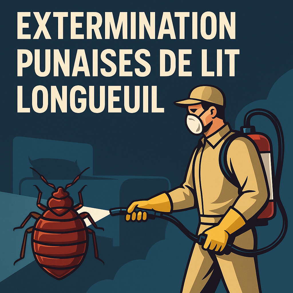 Traitement professionnel extermination de punaises de lit Longueuil par technicien certifié
