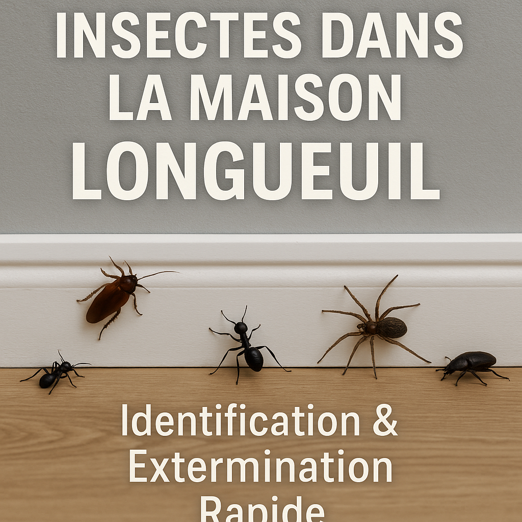 Identification professionnelle insectes maison Longueuil inspection détection espèces