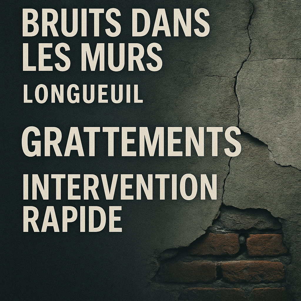 Technicien détection bruits murs rongeurs Longueuil inspection professionnelle