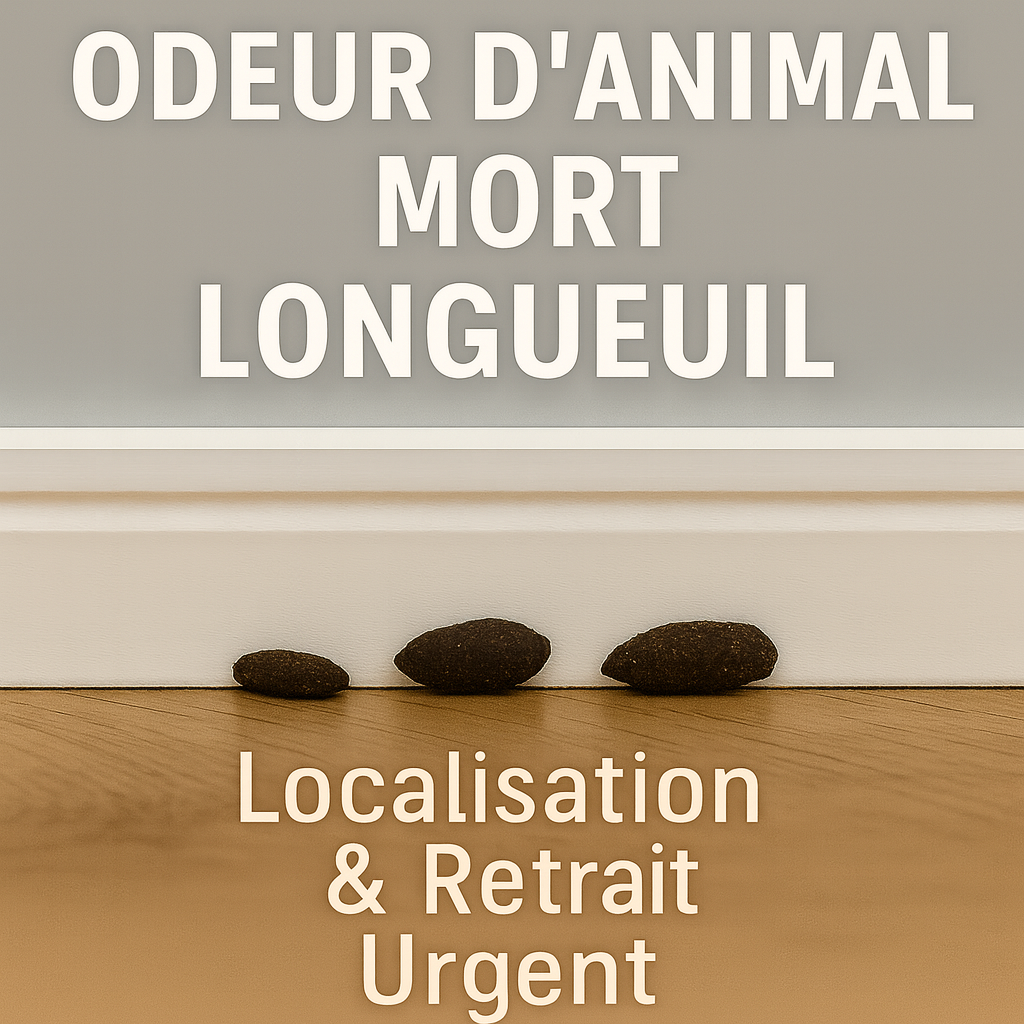 Technicien professionnel localisation retrait animal mort Longueuil intervention urgente